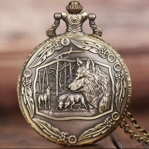 New wolf Wolves pocket watch Choose Style